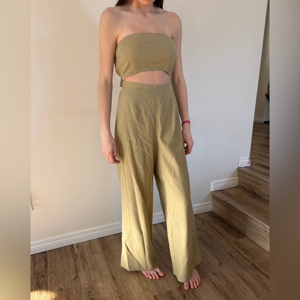 Women's Olive Jumpsuit
